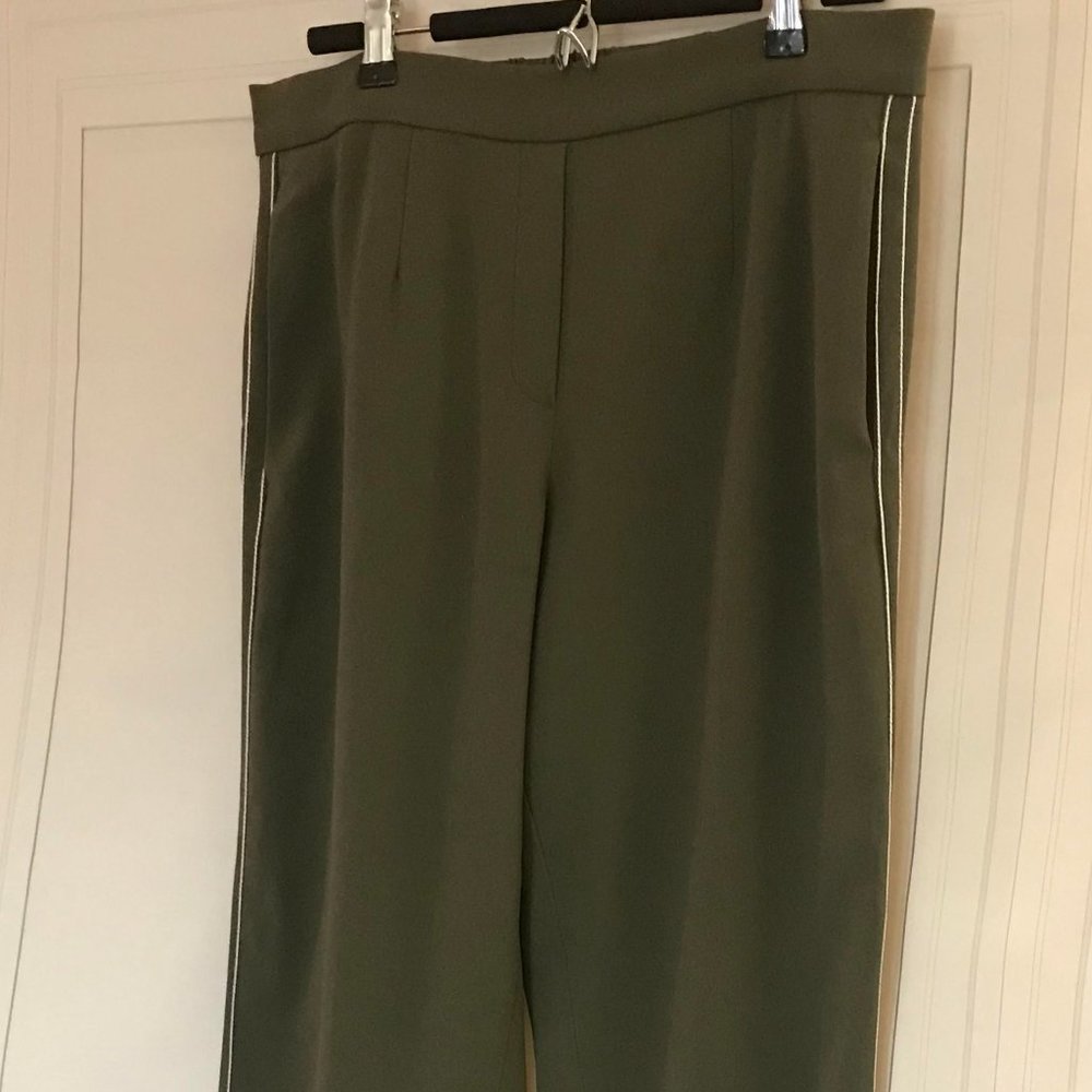 ARITZIA Babaton Cohan Flat Front Dress Pants (Side Stripes)